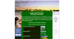 Desktop Screenshot of dubaigolf.info